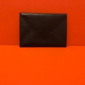 GUCCI Black Leather Envelope Wallet/Clutch